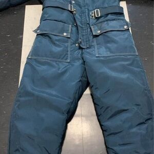 Vintage Walls Blizzard Pruf Insulated Coveralls Large Reg Navy Snow Suit VGC